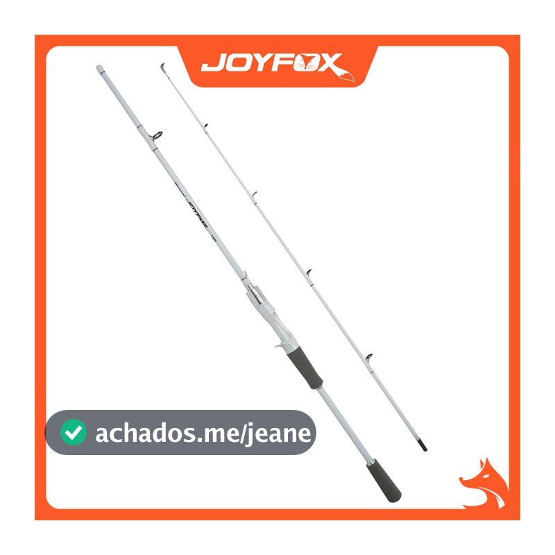 Vara de Pesca 1,80m Carbono Leve e Resistente Para Carretilha 2 Partes 20-50lb JOYFOX