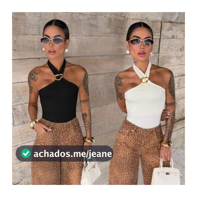 Kit 2 Blusa Feminina Elegante Suplex Premium Fivela Dourada Casual Trabalho Festa Costa Nua