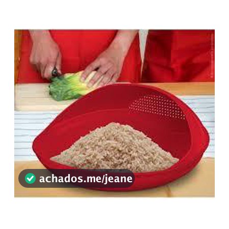 Escorredor De Arroz Lava Arroz Plástico Bola Redondo