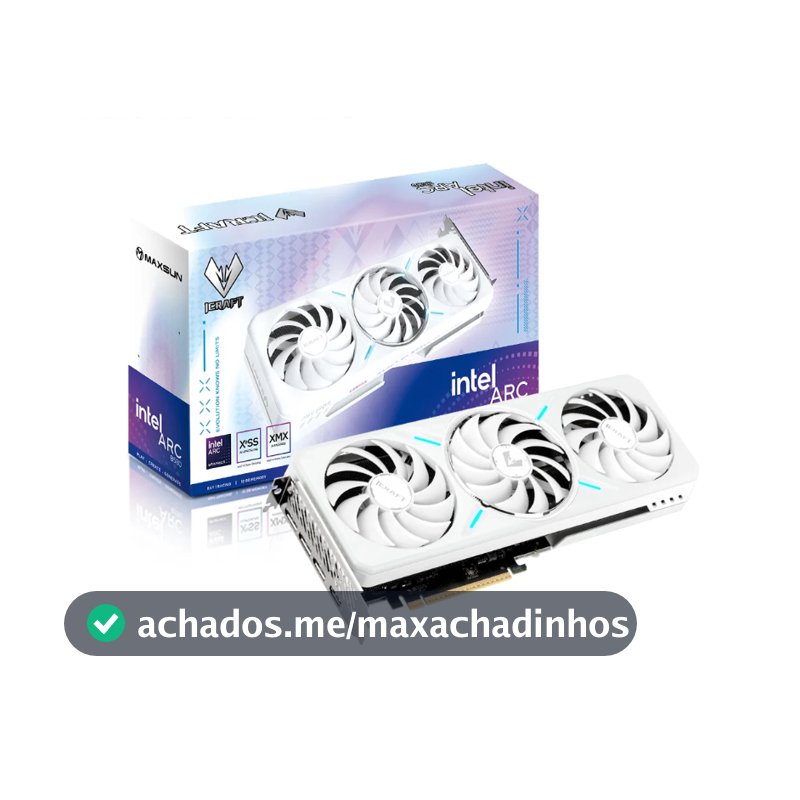 Placa de Video Maxsun Intel ARC B580 iCraft, 12GB, GDDR6, 192-bit, 8703-000CA147-0002