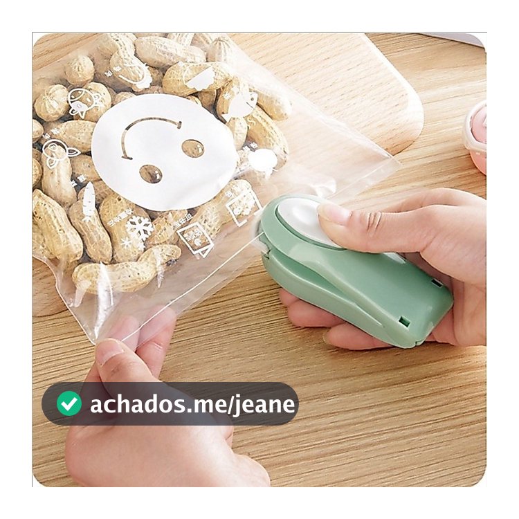 Mini Seladora Máquina Com Imã De Plástico Para  Cozinha E Casa