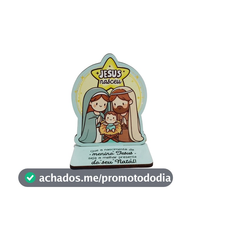 kit  Lembrancinha 8cm Mini presépio com base mdf 3mm Natal