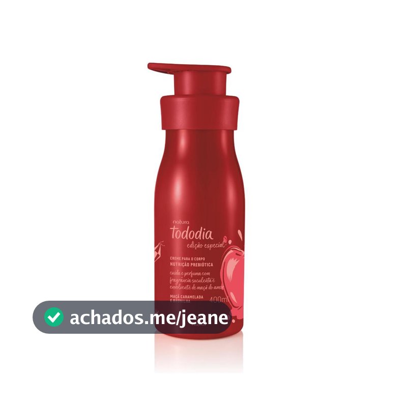 Creme para o Corpo Natura Tododia Maçã Caramelada e Baunilha