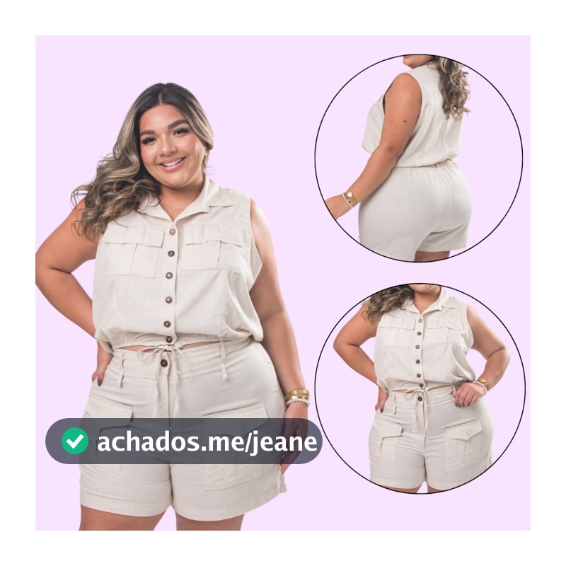 Conjunto Moda FemininA Blusa Short Moda Plus Size Confortavel Dia a Dia Veste Bem Verão Frete Gratis