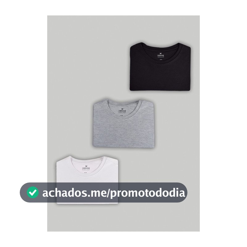 Kit Com 3 Camisetas Femininas Slim Básicas Hering