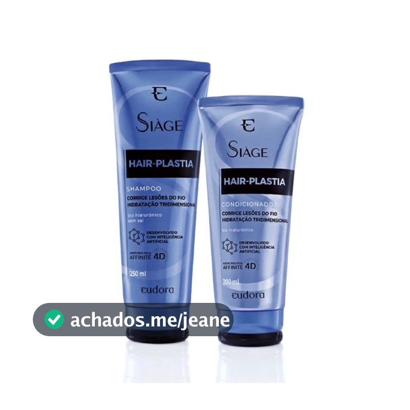 Siage Shampoo e Condicionador Hair Plastia