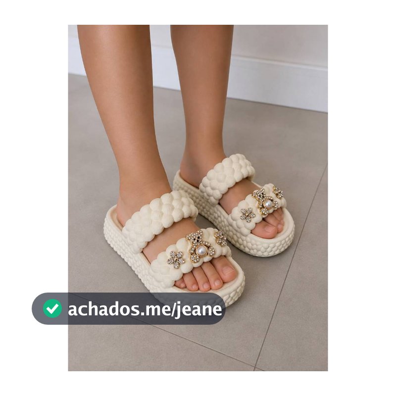 Sandália Nuvem Feminina Leve 100%EVA Feminina Confortável Personalizado Lançamento Ursinho Original