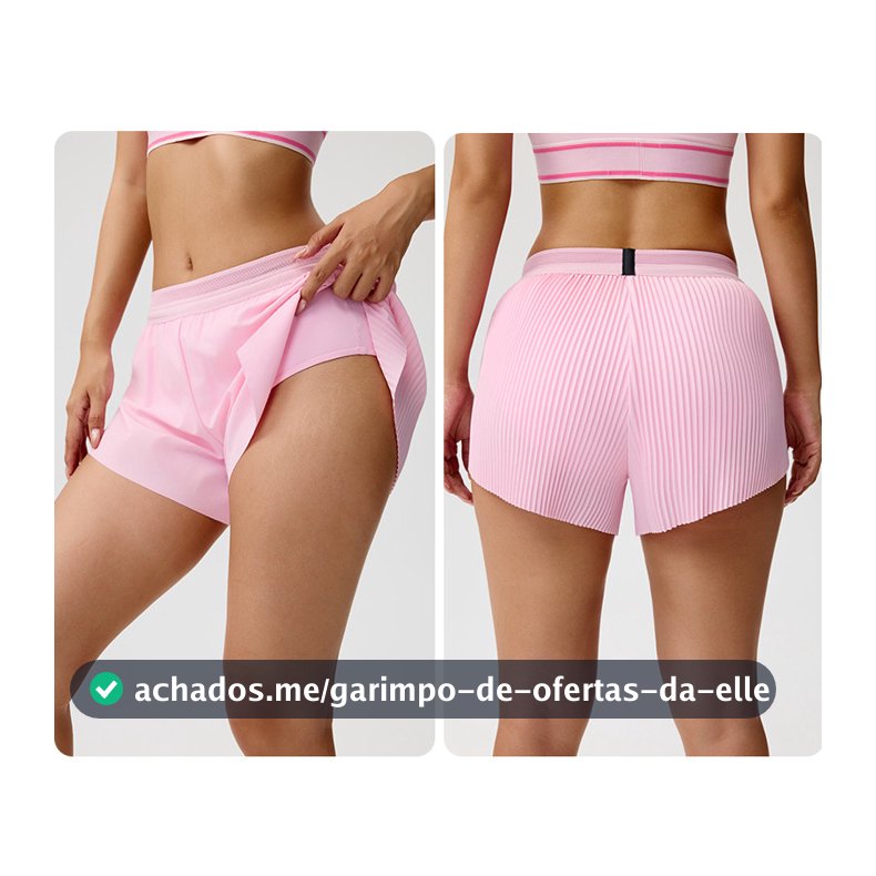 Novo estilo shorts de corrida forrados saia de tênis de golfe esportes Yoga shorts