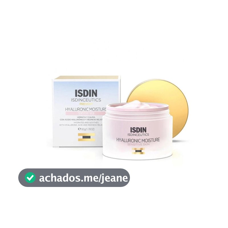 Creme Facial Isdin Hyaluronic Moisture Sensitive Skin 50g