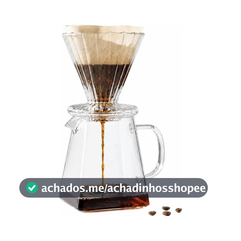 Cafeteira Manual De Vidro 500ml Wolff Transparente