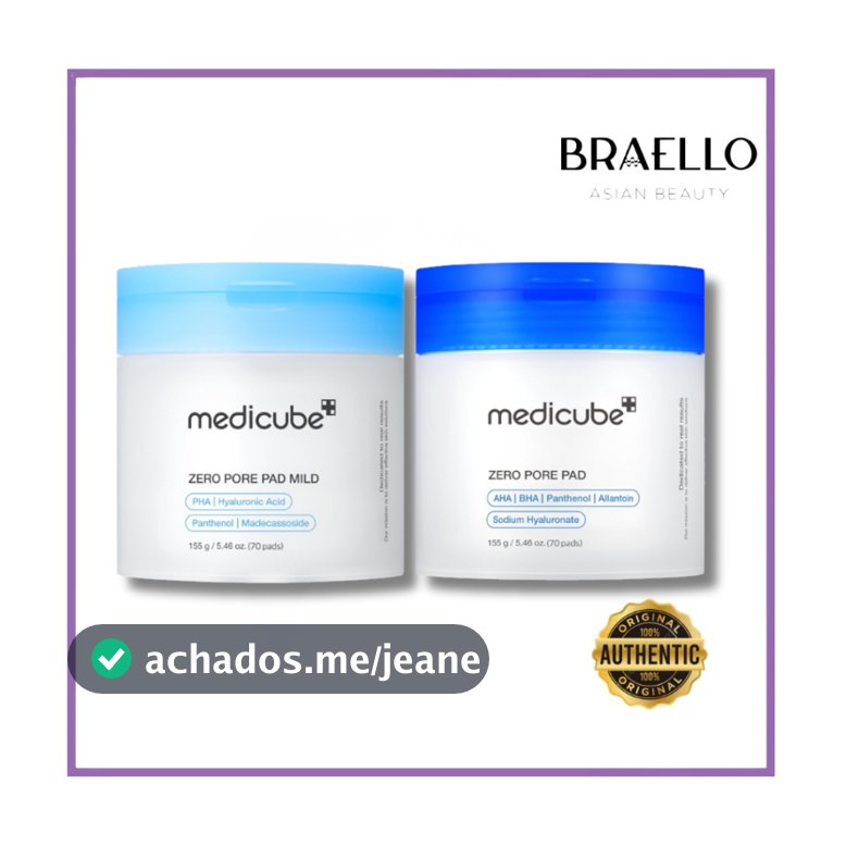 Medicube Zero Pore Pad 2.0 E Mild  (Almofadas De Toner) 155g