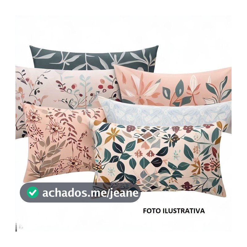 Kit com 10 Fronha 5 Pares Para Travesseiro  Estampas Sortidas Tamanho 50 X 70/cm 180 Fios 100% Poliéster/microfibra