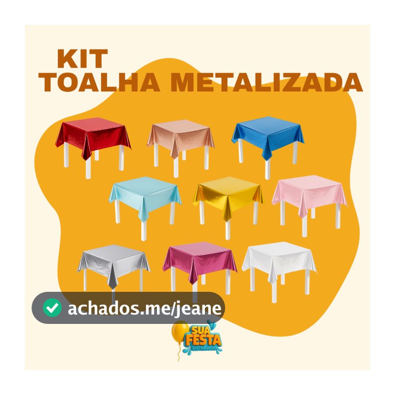 10, 20, 30 e 50 Unidades de Toalhas de Mesa Metalizadas 78 x 78cm Para Festas Eventos Flexível
