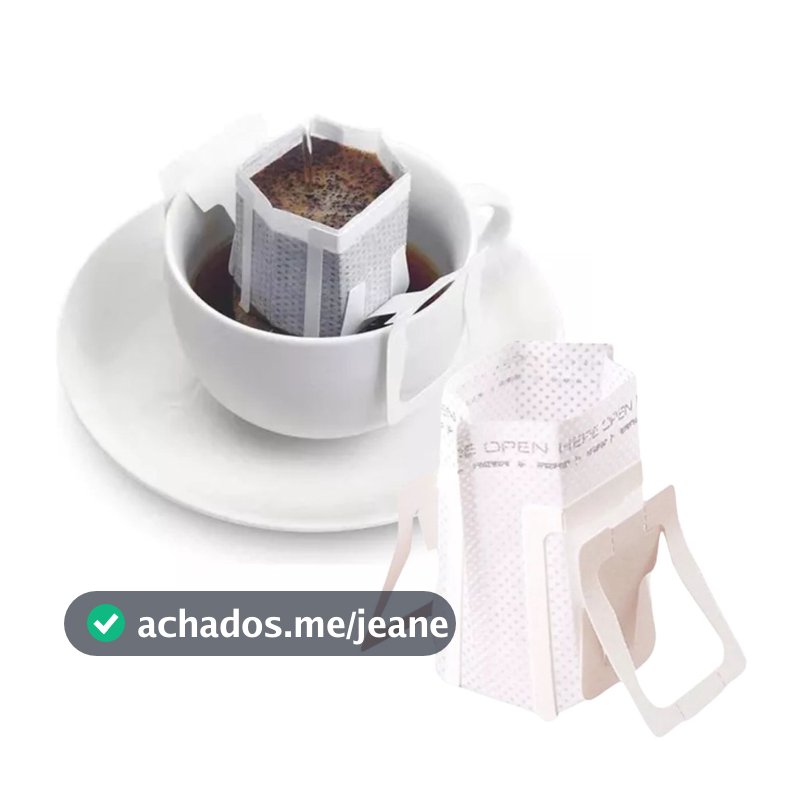 100 Coador De Café Filtro Dose Única Individual Descartável