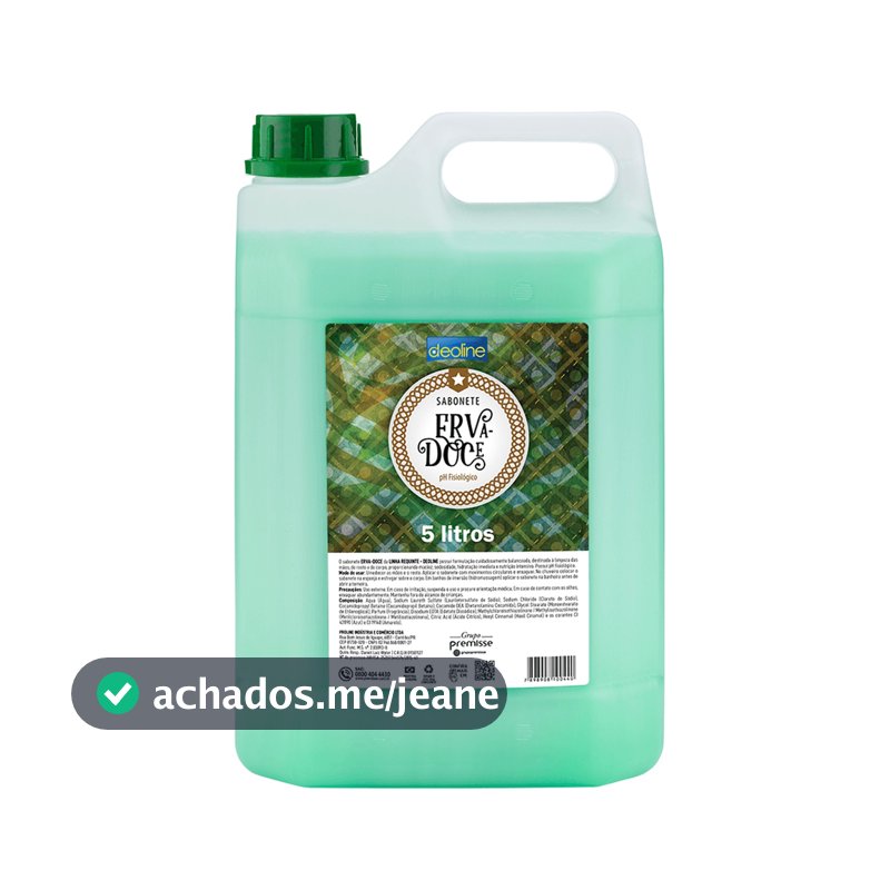 Sabonete Líquido Erva Doce Suave Deoline Premisse - 5L