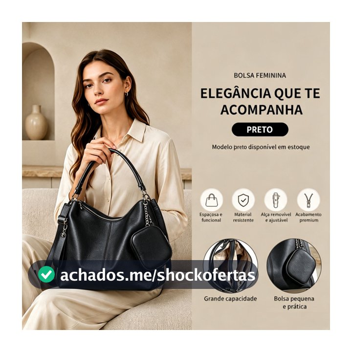 TOMI MITO Bolsa Mochila Grande De Ombro e Transversal Feminina De Couro PU B303