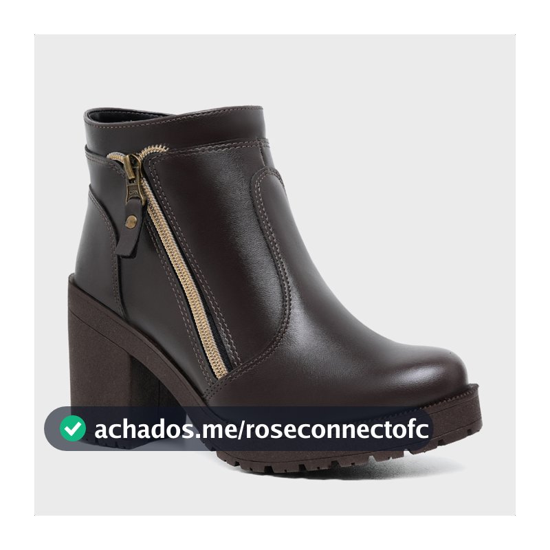 Coturno Feminino Bota Salto Tratorado Meia Pata Conforto Moda Promoção Botinha