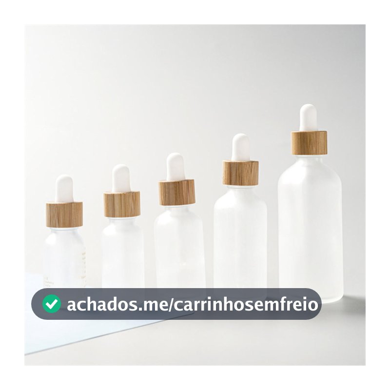 5ML-100ML Frasco Com Conta-Gotas De Vidro Fosco De Bambu , Frascos De Óleo Essencial Vazios Pipetas Puro , Tampa Maquiagem Viagem Container De Amostras Cosméticas