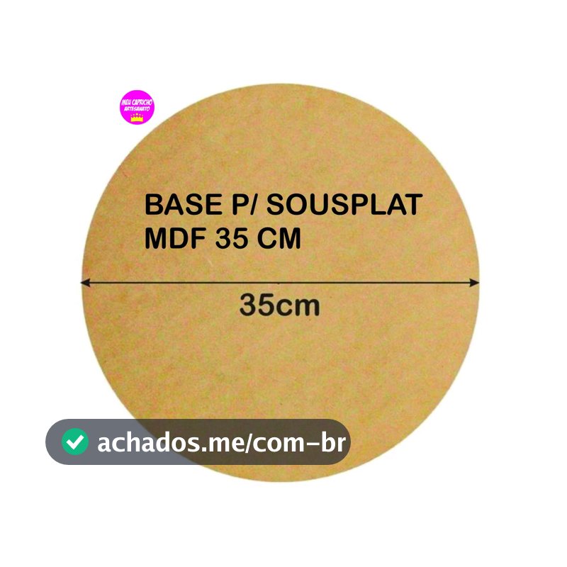 10 kit Sousplat, circulo ,base,supla,mdf 35cm