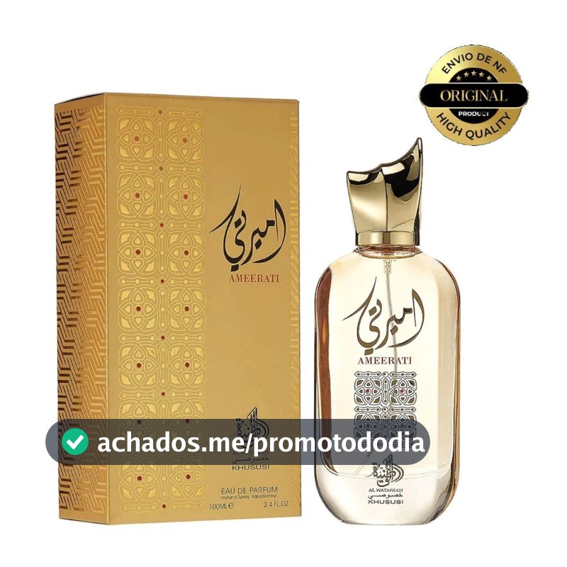 Perfume Árabe Ameerati Al Wataniah Unissex Eau de Parfum 100ml EDP