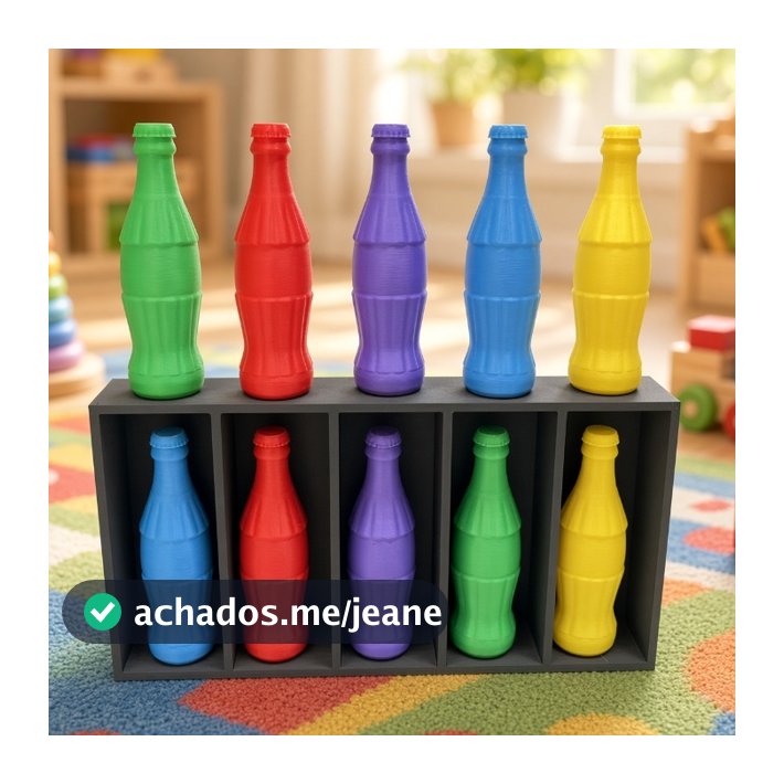 Jogo da Garrafa Educativo Infantil | Combinação de Cores e Raciocínio Lógico | Brinquedo de Estratégia +3 Anos
