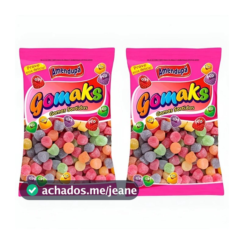 Kit 2kg - Bala de Goma Jujuba Sortidas - Gomak's - Festas e Lembrancinhas - Amendupã