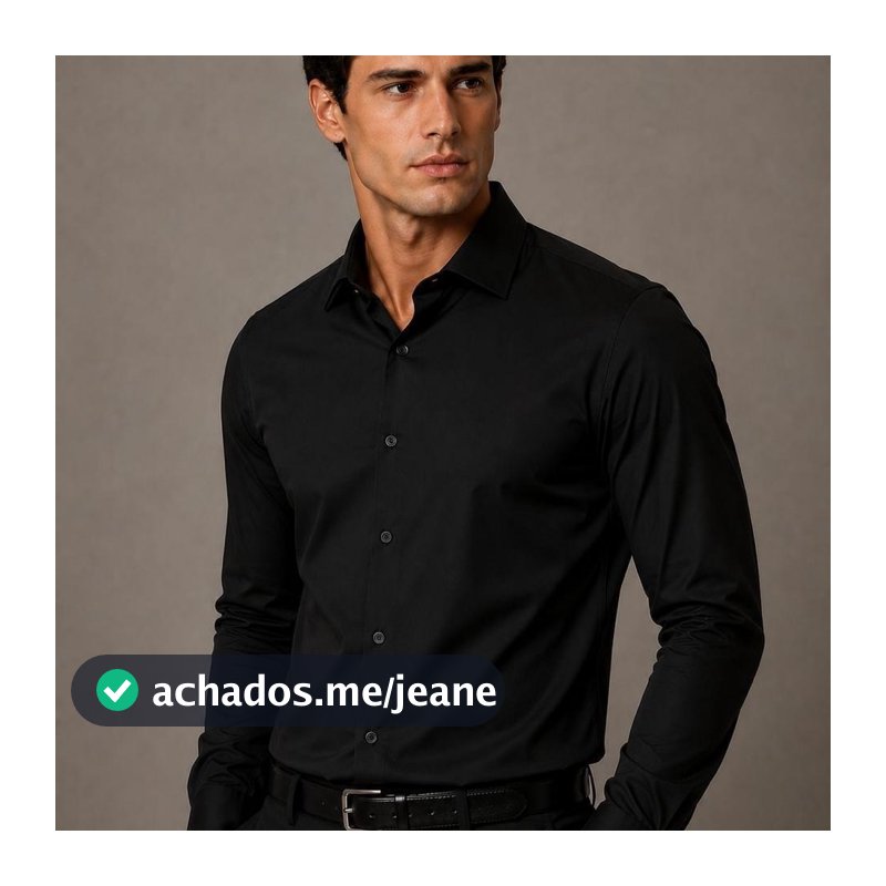 Camisa Masculina Social Slim Fit Luxo Pronta Entrega Manga Longa Anti Suor Tecnológica