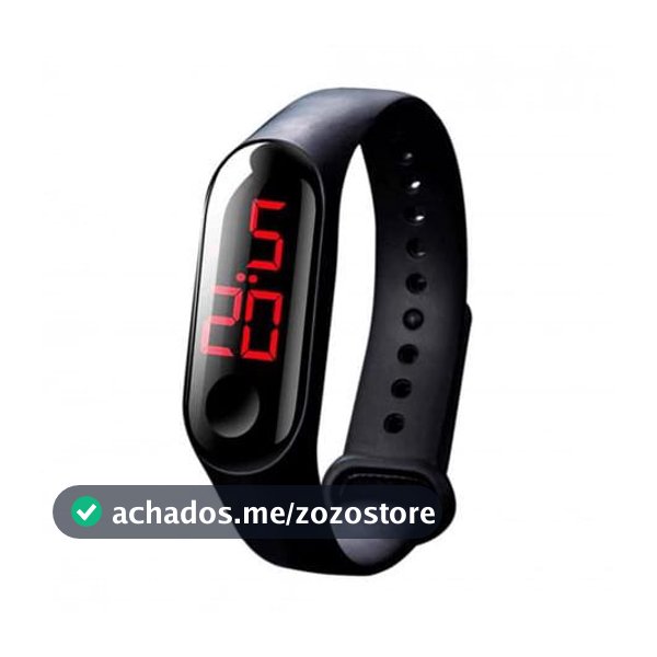 Relógio de Pulso Digital com LED Unissex Esportivo