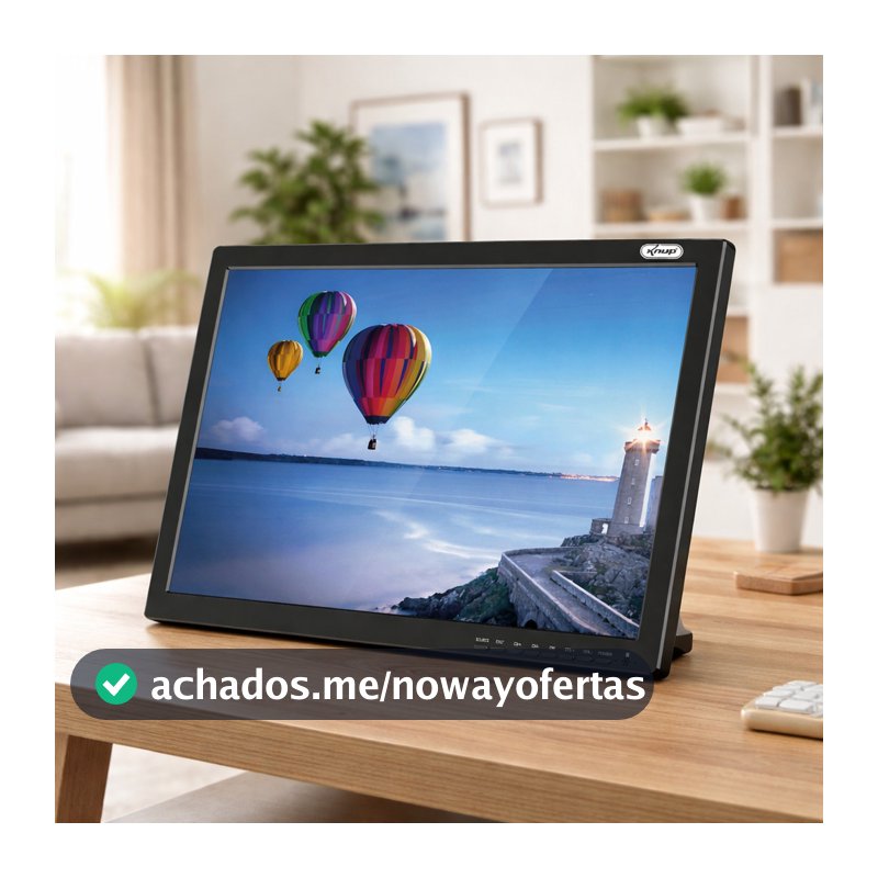 TV Portátil Android TV 19 Polegadas Monitor LCD Digital HDMI USB Bivolt KP-TV19/B
