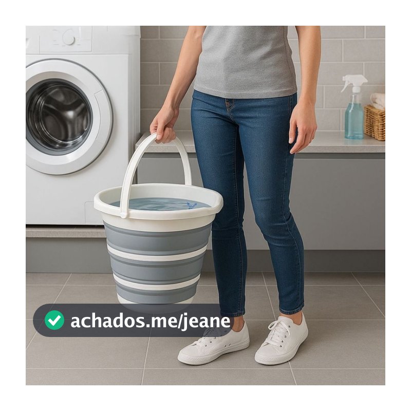 Balde dobravel 10 litros - balde retratil