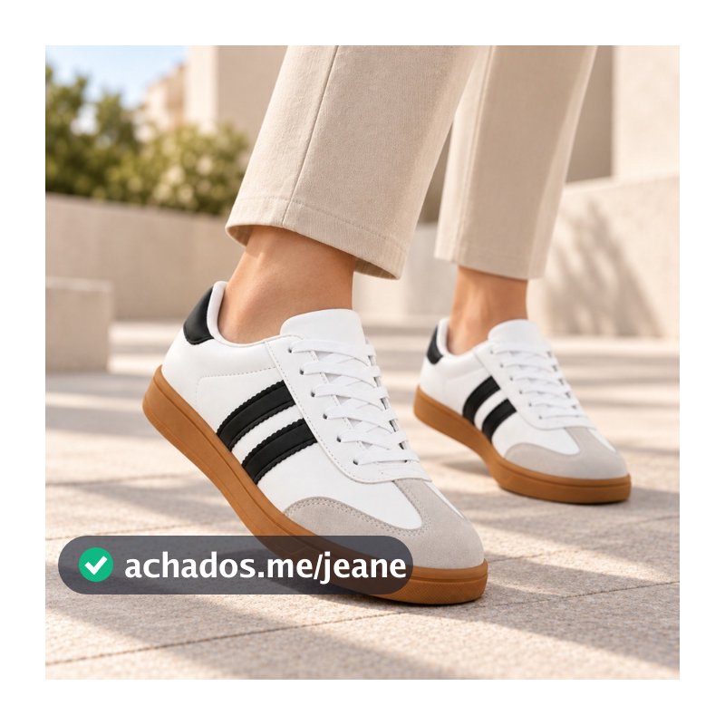 Tênis Feminino Casual Urbano Moderno Confortável para Passeio Trabalho e Faculdade