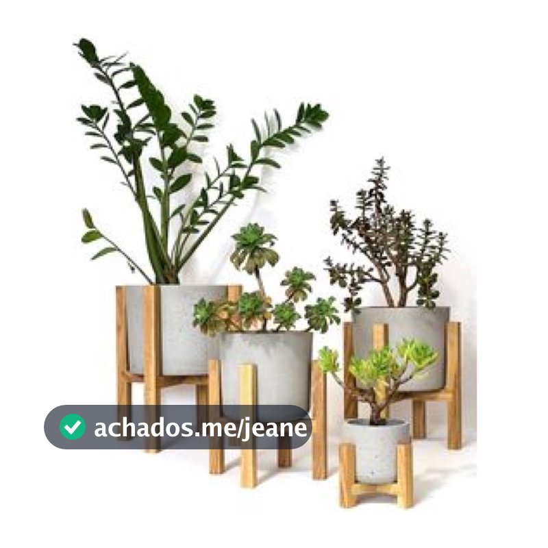 Suporte de Chão Legs Cachepot Madeira Pinus Natural - Porta Vaso Planta #casa  #decoração  #pinus  #madeira  #suporte