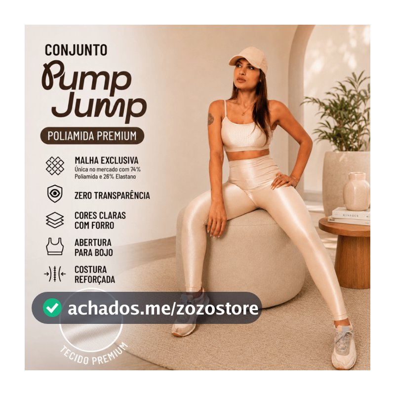 Conjunto Fitness Feminino Top Fita Costas Abertas + Legging Canelada Poliamida Premium Academia