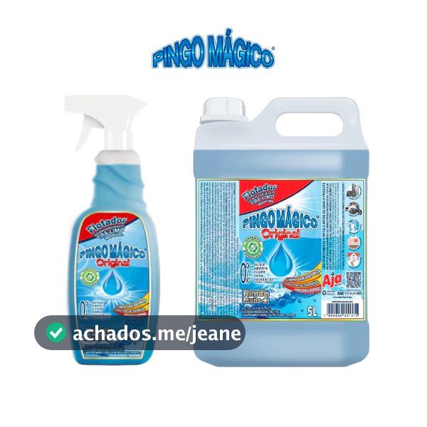 Kit Pingo Mágico Limpeza Pesada 6 L - Original Flotador Limpa Qualquer Superfície com Gatilho