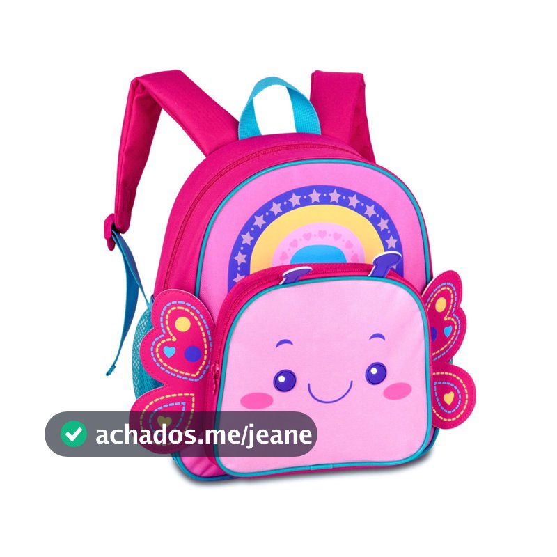 Mochila de Costas Infantil Clio Pets Bichinhos- Clio Style Modelo:Borboleta