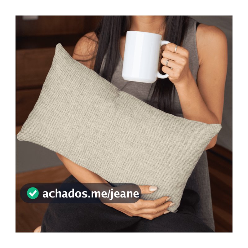 Kit 2 Capas de almofada Baguete 50x28 linho decoração sala quarto