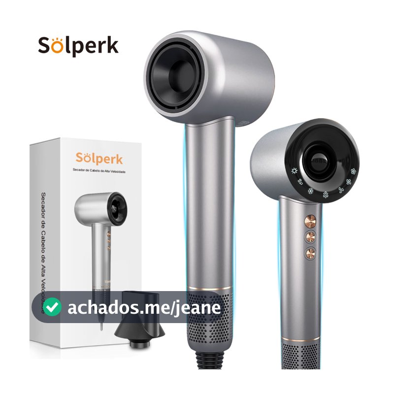 Secador de Cabelo - Baixo Ruído, Íons Negativos,Motor Brushless de Alta Velocidade Secagem Rápida,110V