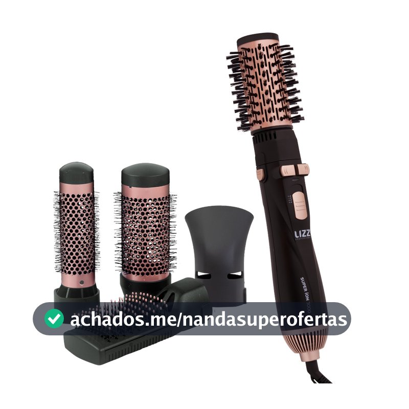 Escova Super Íon 3000 Multifuncional 1300W - Lizz Pro