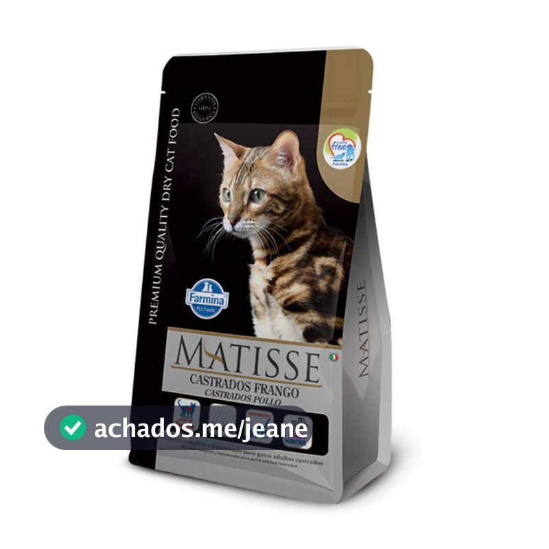 Matisse para Gatos Adultos Castrados de Todas as Raças Sabor Frango e Arroz 15Kg