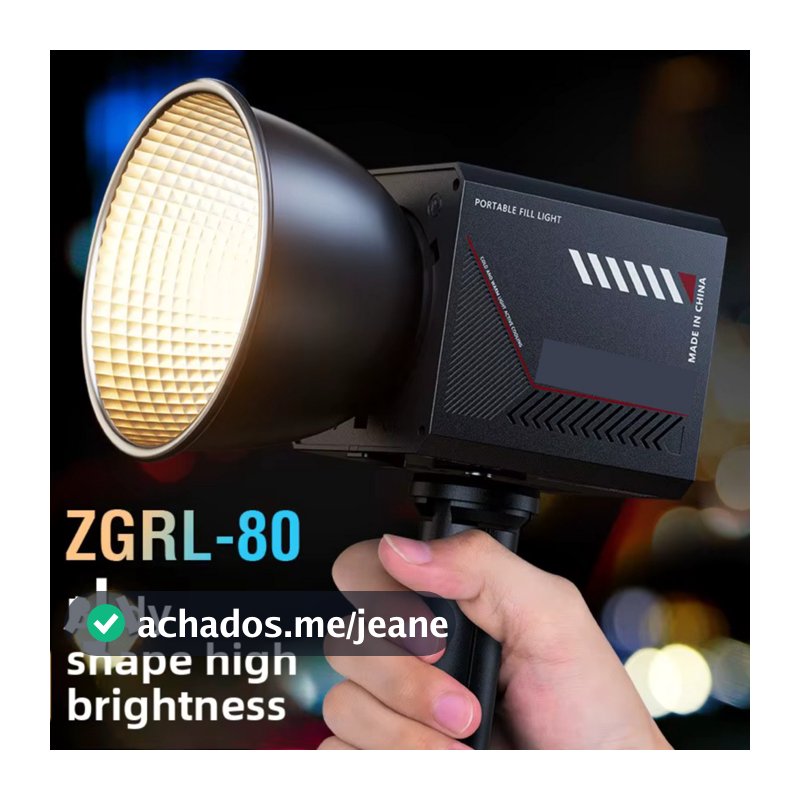 80w portátil externo cob alta potência fotografia luz profissional vídeo tiro iluminação palco transmissão ao vivo