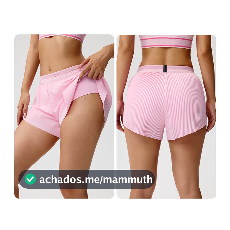 Novo estilo shorts de corrida forrados saia de tênis de golfe esportes Yoga shorts