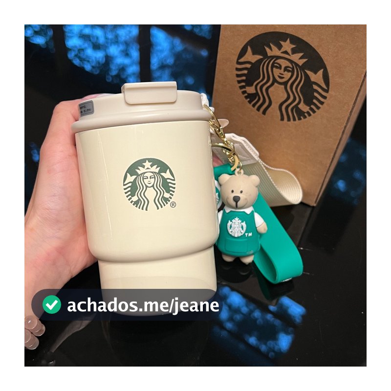 Starbucks copo térmico portátil duplo beber boca copo portátil ao ar livre carro xícara de café lembrança presente anive