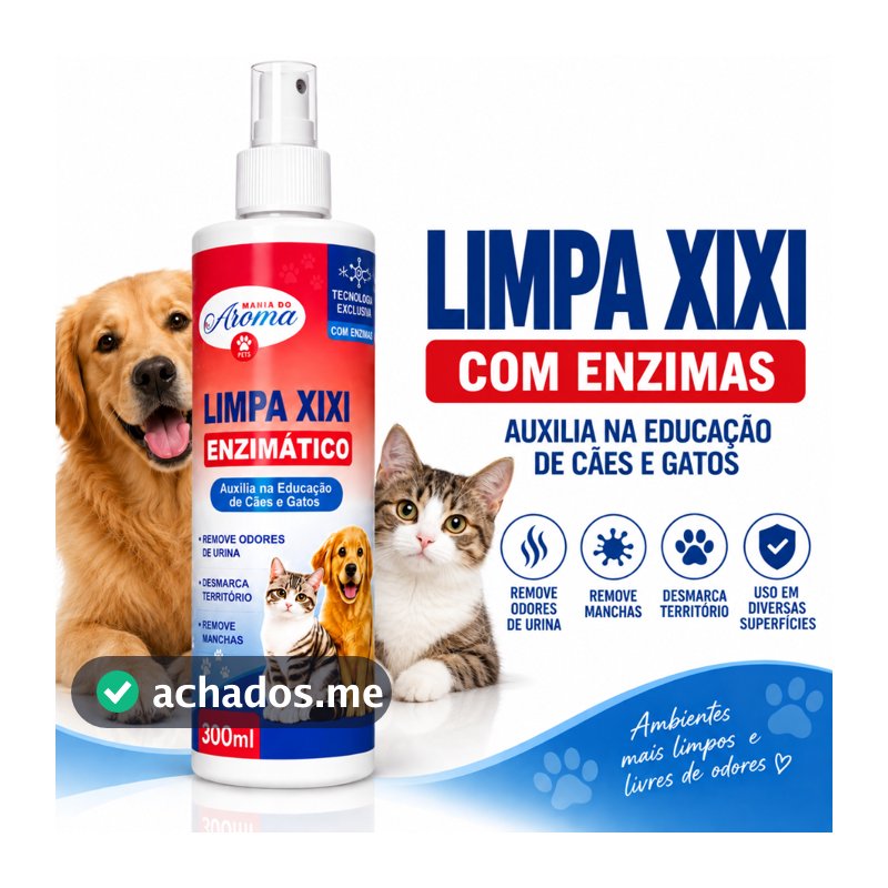 Limpa Xixi Enzimático Removedor de Odor e Manchas Desmarca Território Cães e Gatos  - Produto Eficaz