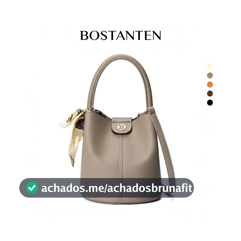 BOSTANTEN Bolsa de Ombro Estilo Bucket Pequena e Encantadora  Ideal para Saídas Leves e do Dia a Dia
