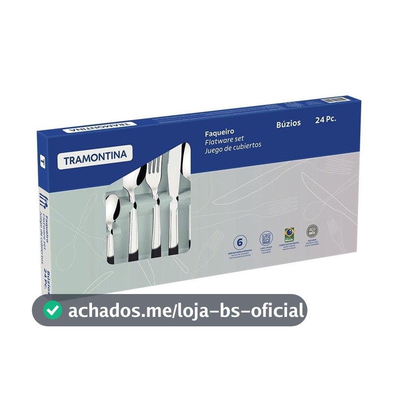 Faqueiro Tramontina Inox Búzios 24 Peças