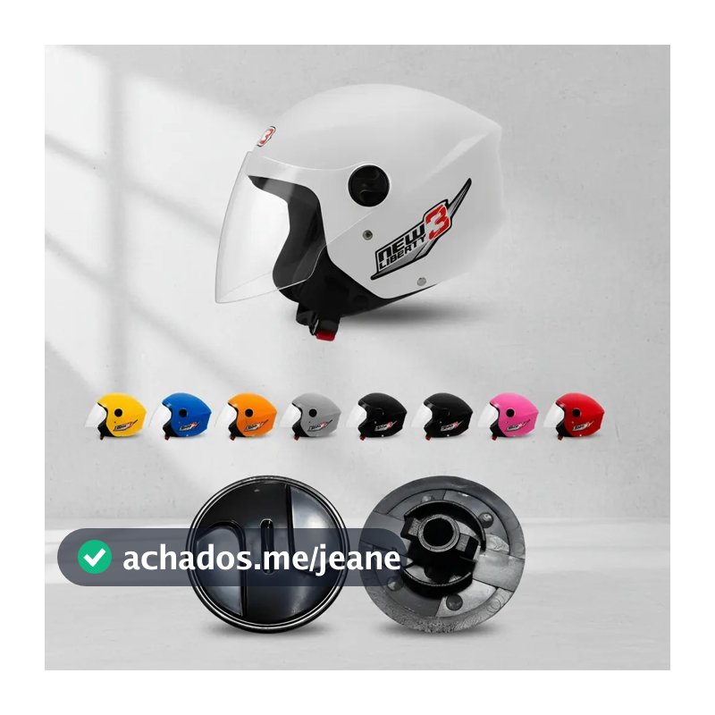 Kit Botão Fixador Trava da Viseira Capacete New Liberty 3 Pro Tork - Plástico Reforçado Original
