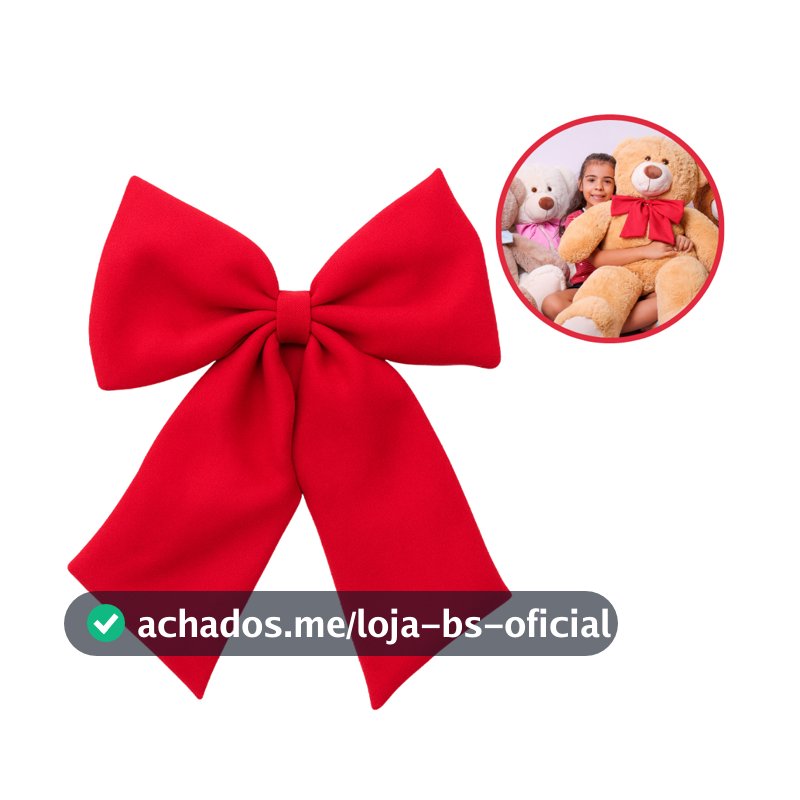 Laço de Tecido Grande Para Urso de Pelúcia Gigante Teddy Decoração
