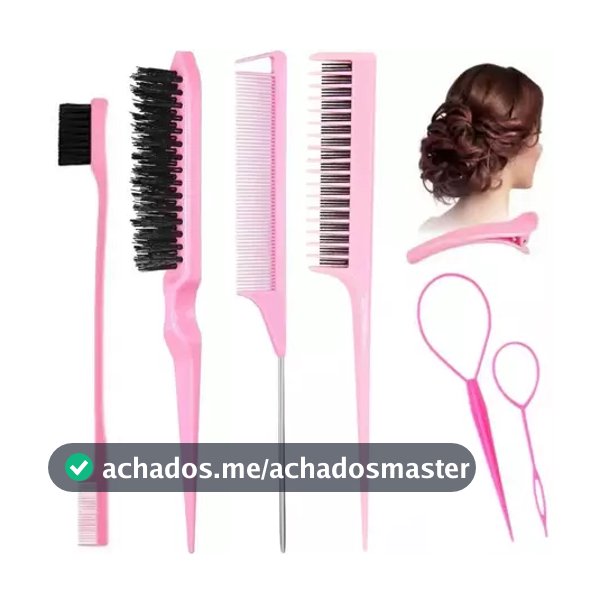 ANA 1108 Pente De 10 Peças Com Ferramenta De Trança E Clipe De Bico De Pato Estilo/Escova De Cabelo-XG90