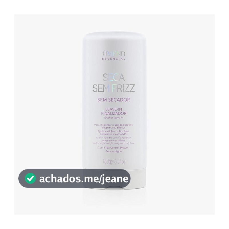 Amend Essencial Seca Sem Frizz Leave-in Finalizador - 180g