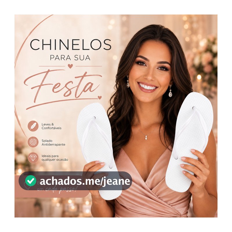 Chinelo Lembrancinha para Casamento, 15 Anos, Formatura e Festas | Leve e Confortável